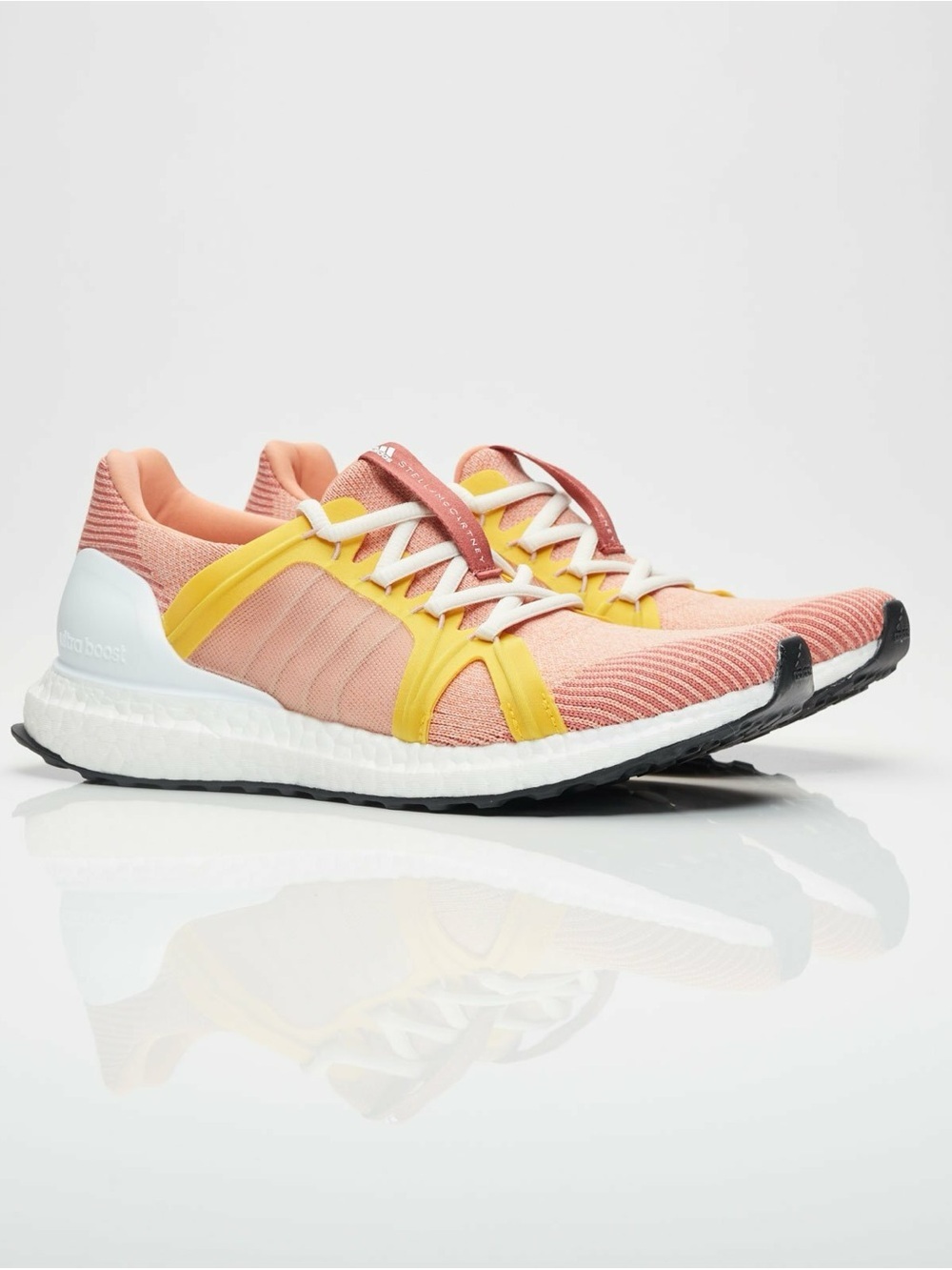 Adidas by Stella McCartney Ultraboost X Pink Yellow Running Shoes US 9 CG3694